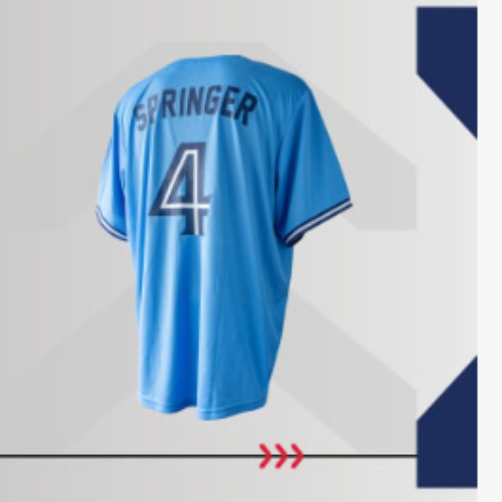 NWOT Toronto Blue Jays George Springer Replica Jersey Giveaway 2023